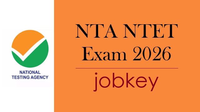NTA NTET 2026 Online Form-jobkey